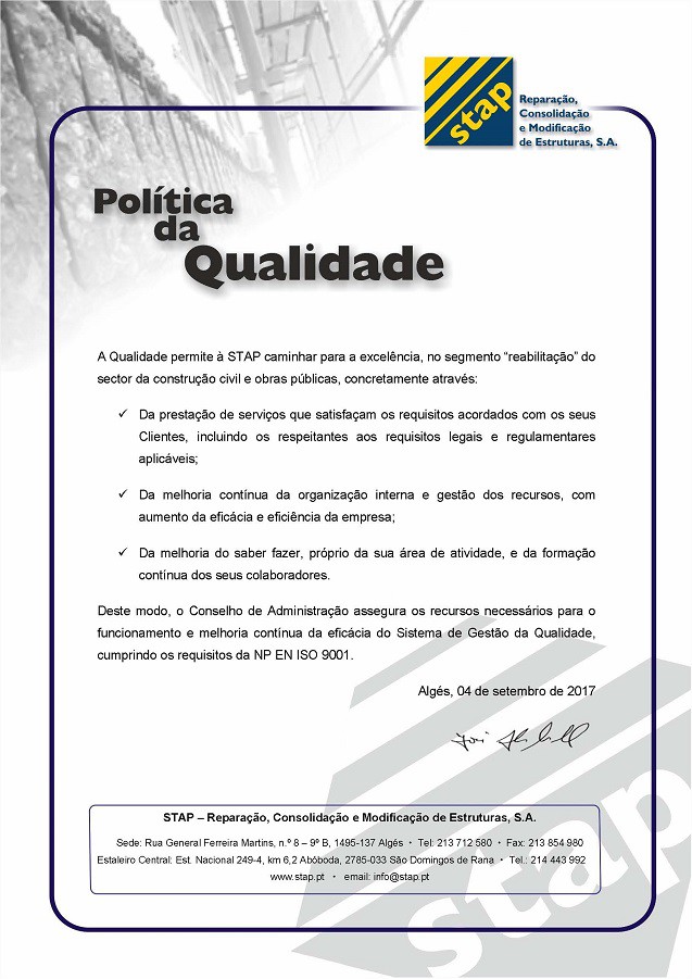 Poltica da Qualidade